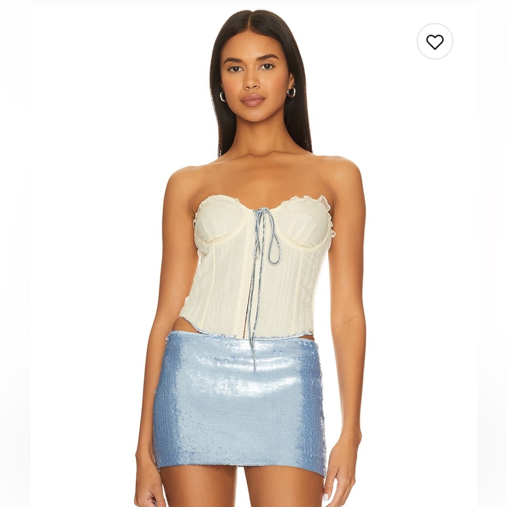 ✨ Guizio Pintuck Corset in Cream ✨